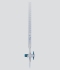 Burette 50:0.10 ml glass, cl.AS, with PTFE stopcock, blue skale, batch certified